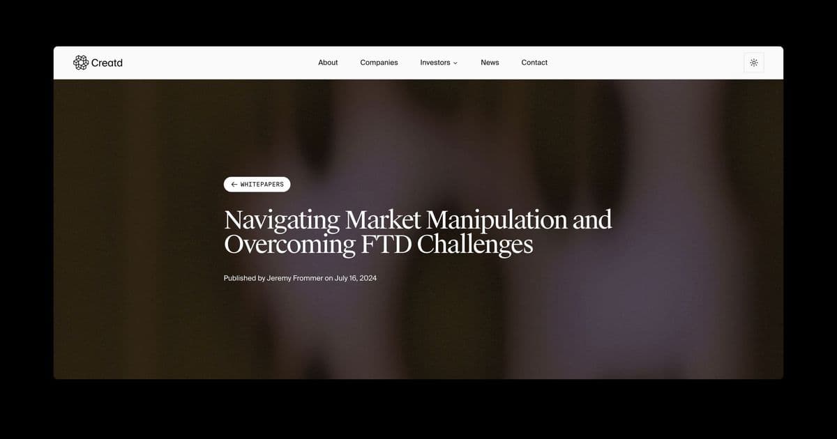 Featured image for Navigating Market Manipulation and Overcoming FTD Challenges